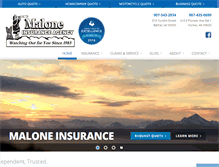 Tablet Screenshot of malone-insurance.com